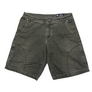 KUHL Shorts Mens 34 (Actual 35W) Vintage‎ Patina Dye Cargo Pockets 10.5" Hiking